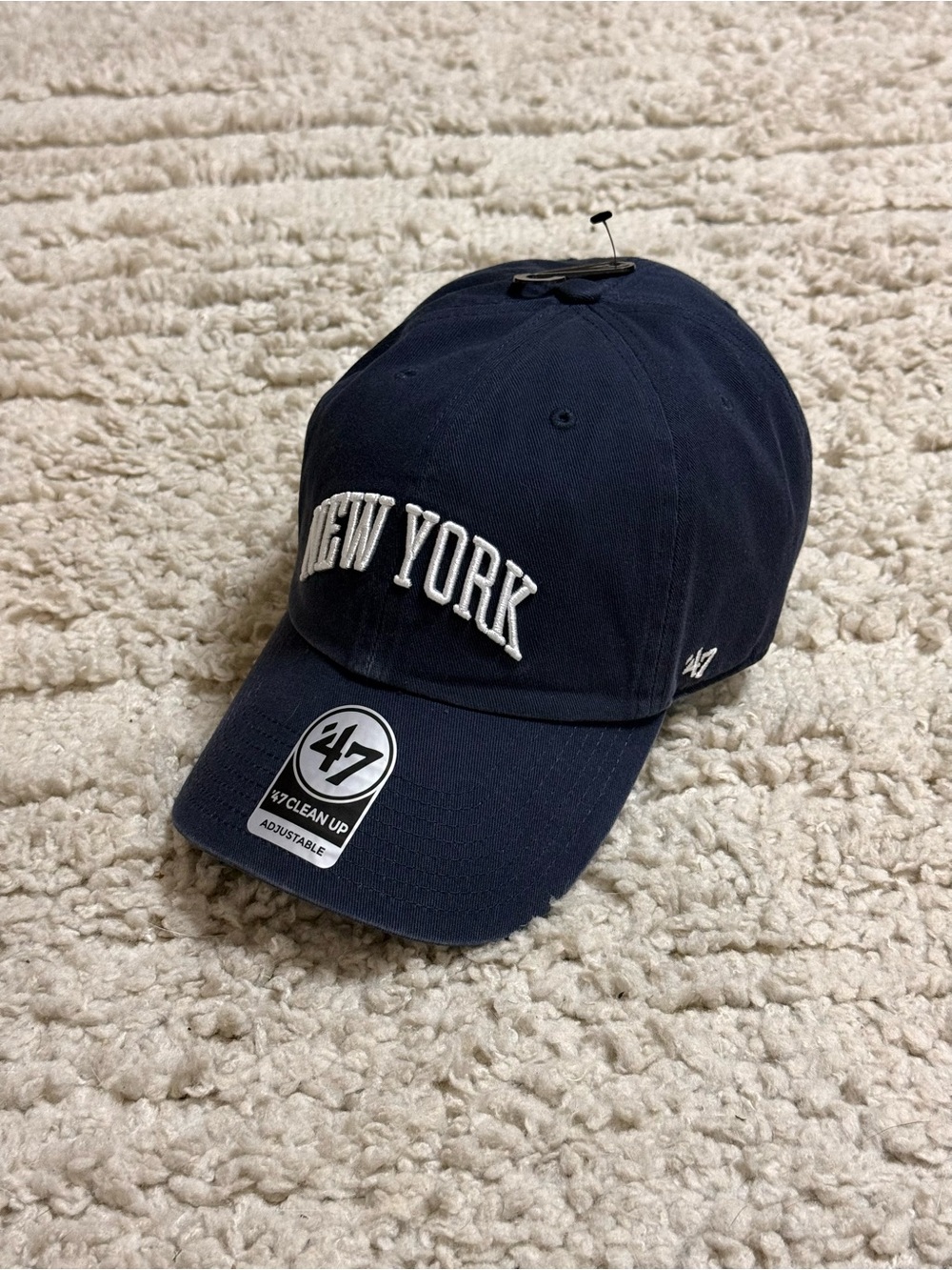 New 47 Brand New York Navy Blue Cleanup Hat